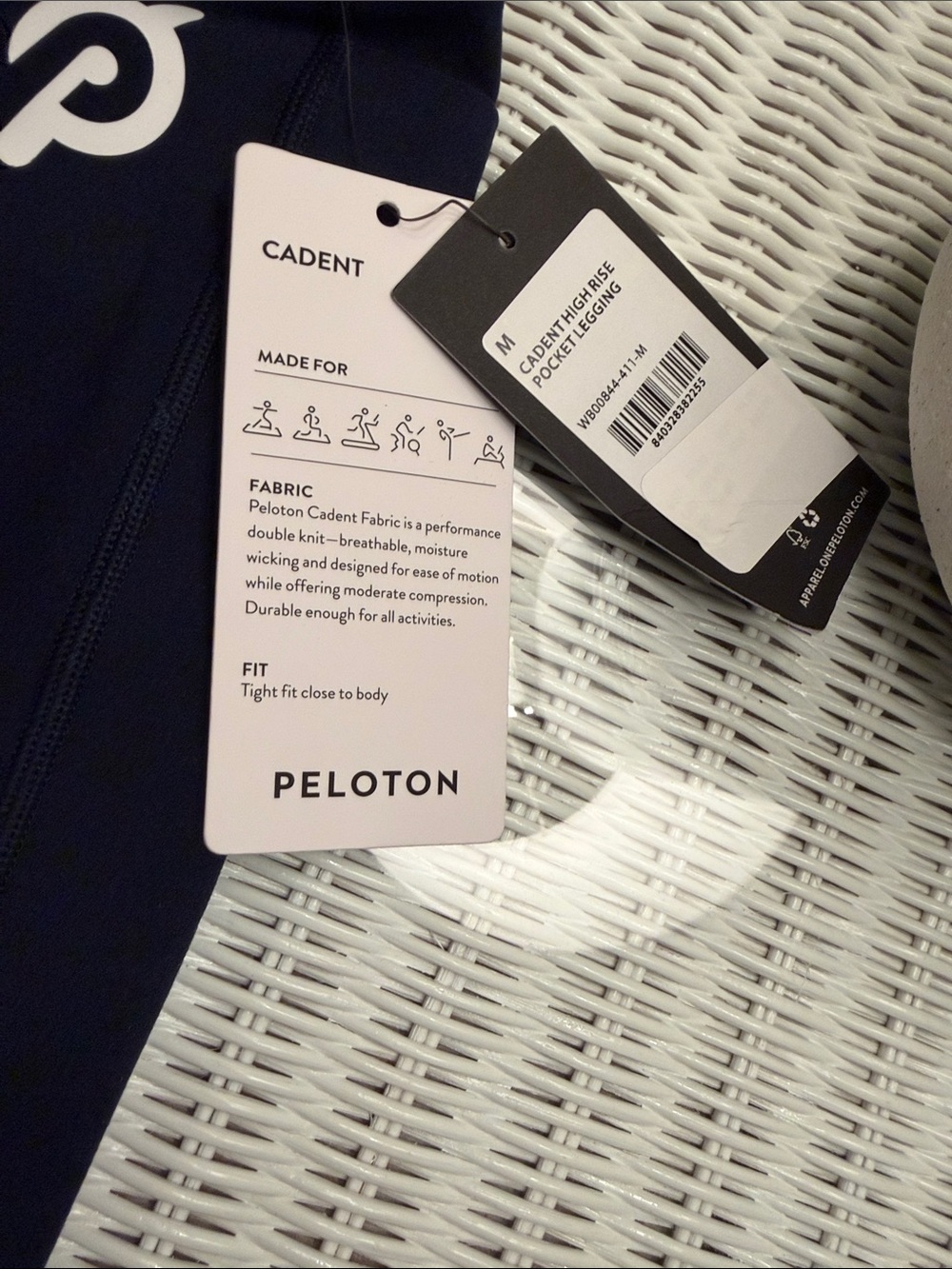 Peloton Cadent Navy High-Rise Performance Leggings - Picture 7 of 9